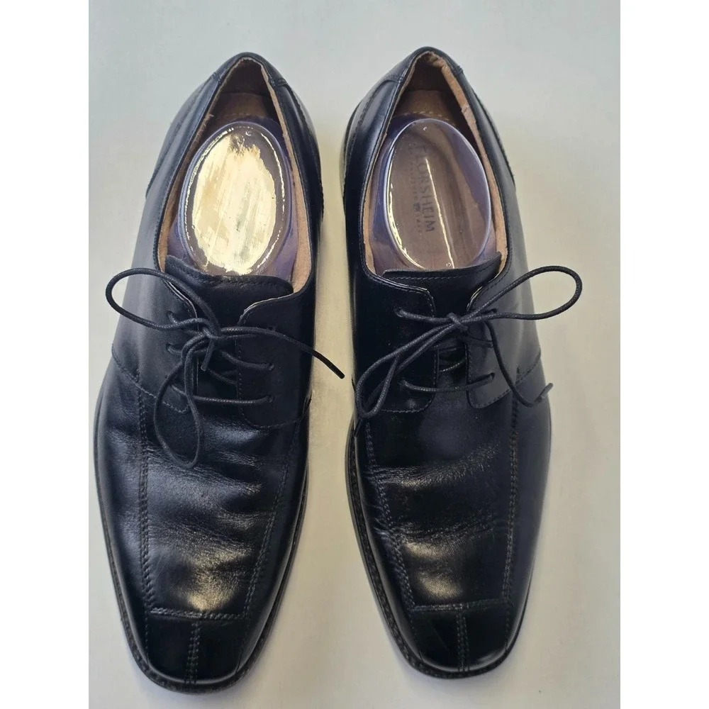Florsheim Men's Dress Shoes Size 11 D Black Leather Oxford Lace‎ Up Classic